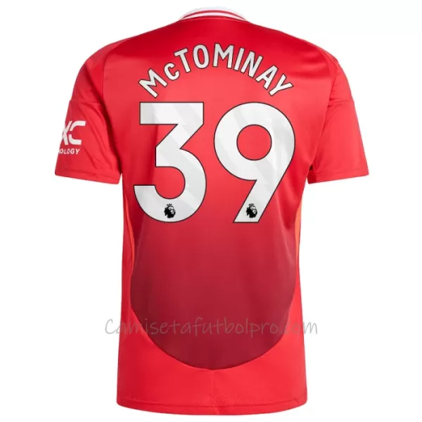 Camiseta Manchester United McTominay 39 Hombre 1ª Equipación 24/25