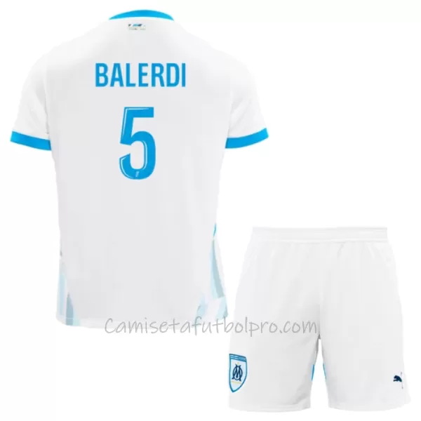 Camiseta Olympique de Marseille Balerdi 5 Niños 1ª Equipación 24/25