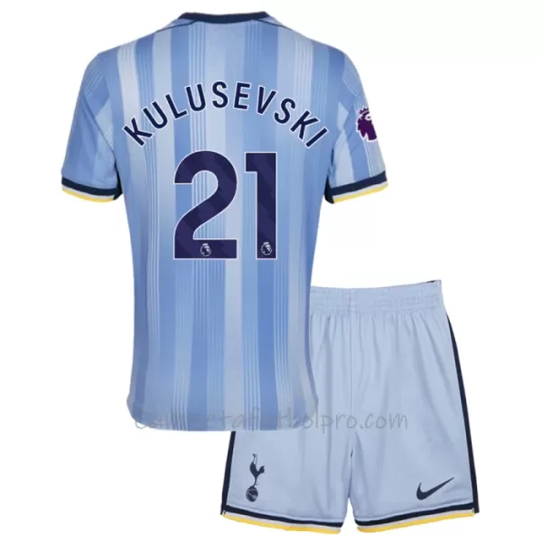 Camiseta Tottenham Hotspur Dejan Kulusevski 21 Niños 2ª Equipación 24/25