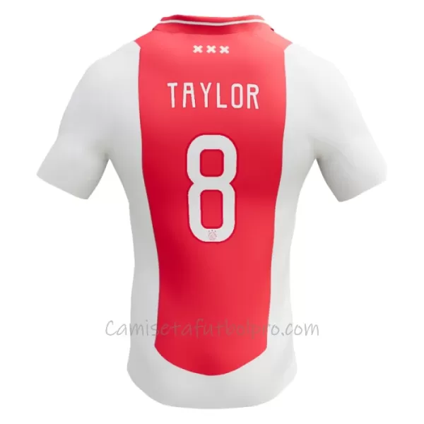 Camiseta AFC Ajax Kenneth Taylor 8 Hombre 1ª Equipación 24/25