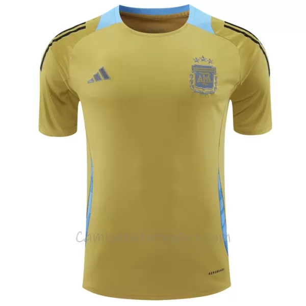 Camiseta Argentina Pre-Match Hombre 2024 Amarillo