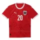 Camiseta Austria Konrad Laimer 20 Hombre 1ª Equipación Eurocopa 2024