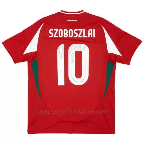 Camiseta Hungría Szoboszlai 10 Hombre 1ª Equipación Eurocopa 2024