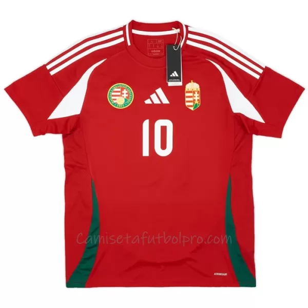 Camiseta Hungría Szoboszlai 10 Hombre 1ª Equipación Eurocopa 2024