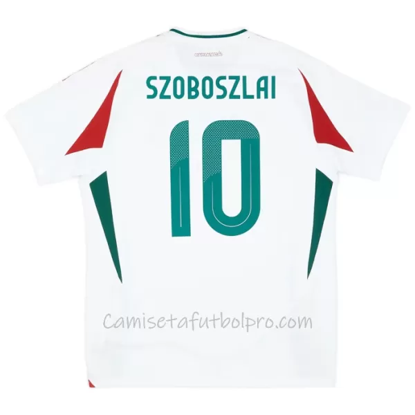 Camiseta Hungría Szoboszlai 10 Hombre 2ª Equipación Eurocopa 2024