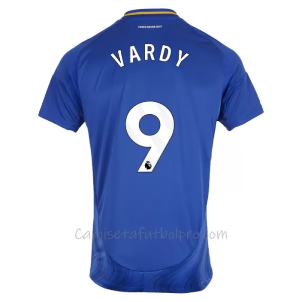 Camiseta Leicester City Jamie Vardy 9 Hombre 1ª Equipación 24/25