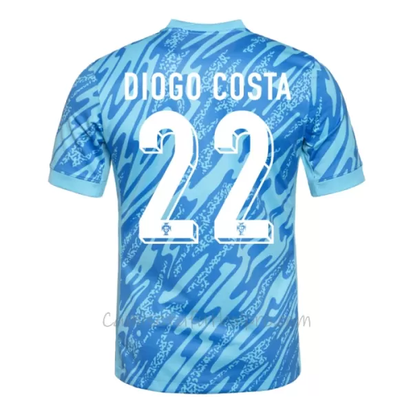 Camiseta Portero Portugal Diogo Costa 22 Hombre Eurocopa 2024 Azul