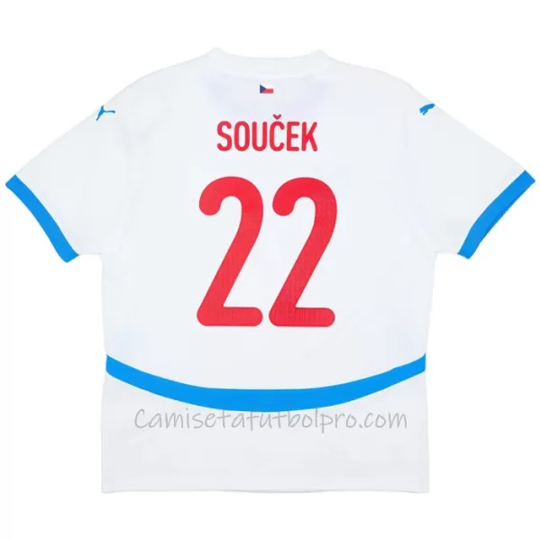 Camiseta República Checa Soucek 22 Hombre 2ª Equipación Eurocopa 2024