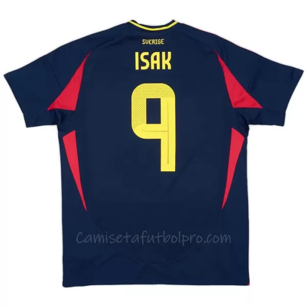 Camiseta Suecia Isak 9 Hombre 2ª Equipación 2024