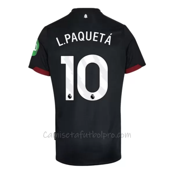 Camiseta West Ham United L. Paqueta 10 Hombre 2ª Equipación 24/25