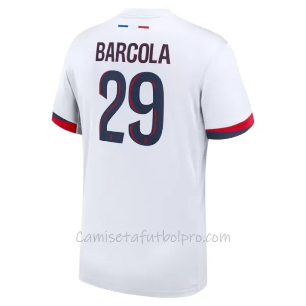 Camiseta Paris Saint-Germain Bradley Barcola 29 Hombre 2ª Equipación 24/25