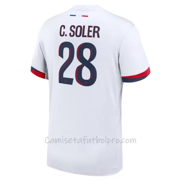 Camiseta Paris Saint-Germain Carlos Soler 28 Hombre 2ª Equipación 24/25