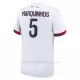 Camiseta Paris Saint-Germain Marquinhos 5 Hombre 2ª Equipación 24/25