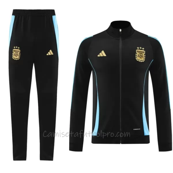 Conjunto De Chaqueta De Entrenamiento Argentina Hombre 24/25 Negro