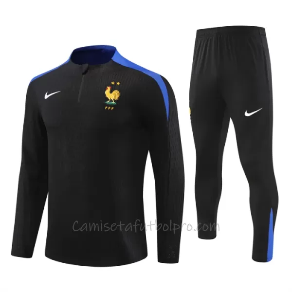 Conjunto De Chaqueta De Entrenamiento Francia Hombre 24/25 Negro