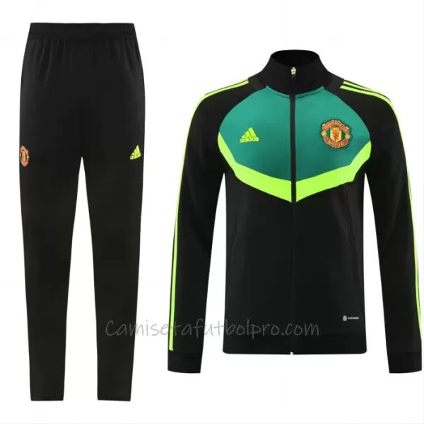 Conjunto De Chaqueta De Entrenamiento Manchester United Hombre 24/25 Negro