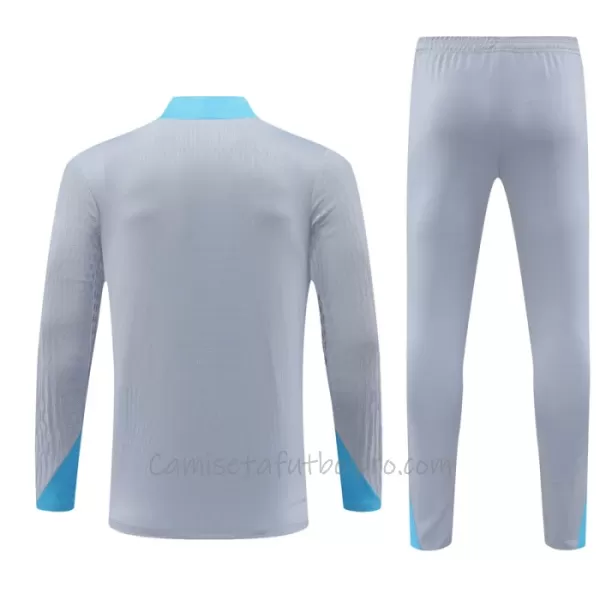 Conjunto de sudadera de entrenamiento Atlético Madrid Hombre 24/25 Gris