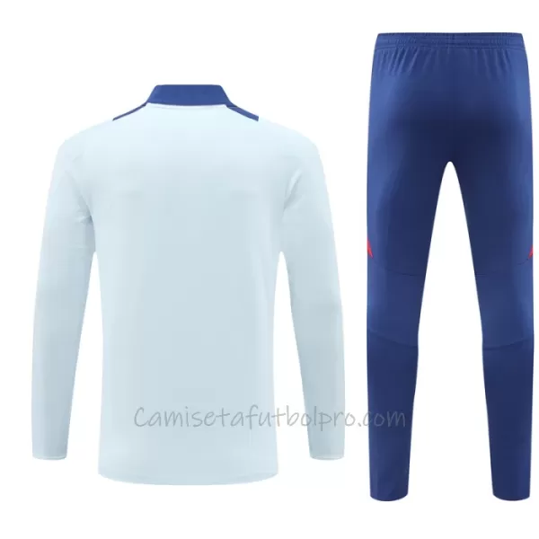 Conjunto de sudadera de entrenamiento España Hombre 24/25 Blanco