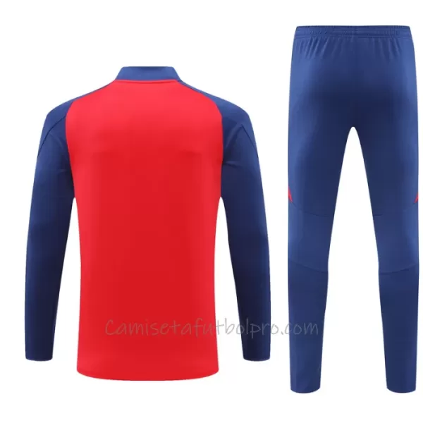 Conjunto de sudadera de entrenamiento España Hombre 24/25 Rojo