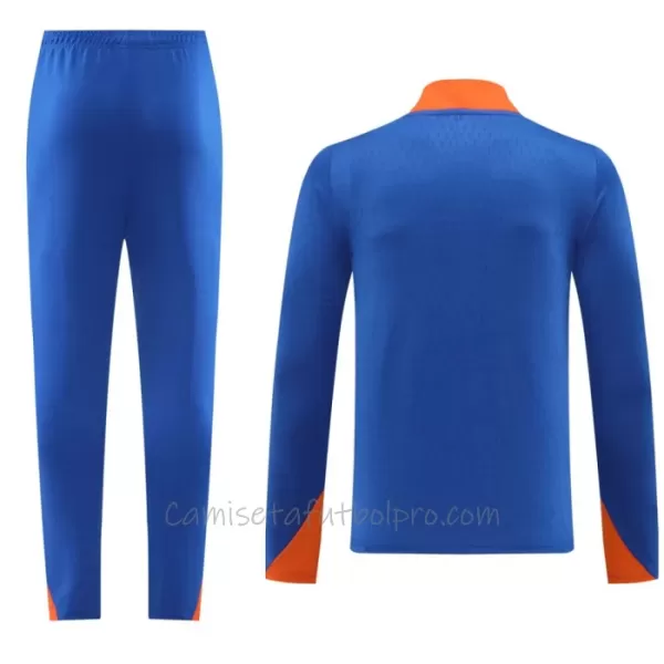 Conjunto de sudadera de entrenamiento Países Bajos Hombre 24/25 Azul