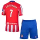 Camiseta Atlético Madrid Antoine Griezmann 7 Niños 1ª Equipación 24/25