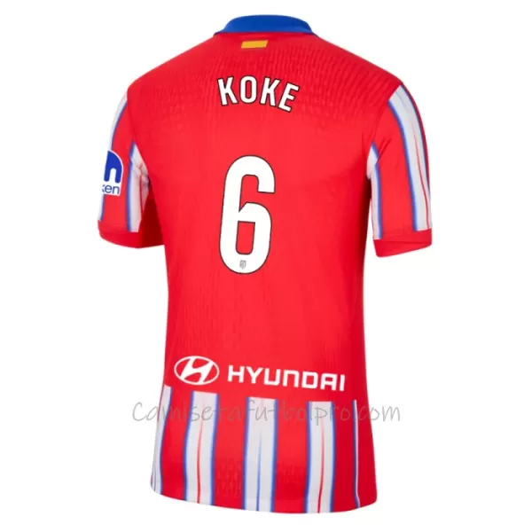 Camiseta Atlético Madrid Koke 6 Hombre 1ª Equipación 24/25