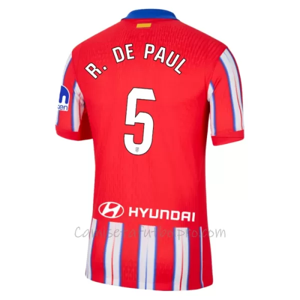 Camiseta Atlético Madrid Rodrigo de Paul 5 Hombre 1ª Equipación 24/25