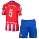 Camiseta Atlético Madrid Rodrigo de Paul 5 Niños 1ª Equipación 24/25