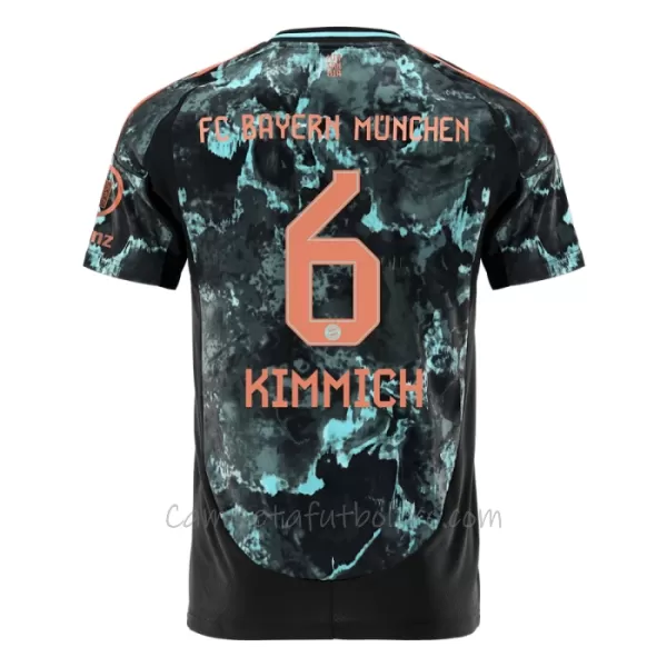 Camiseta FC Bayern Múnich Joshua Kimmich 6 Hombre 2ª Equipación 24/25