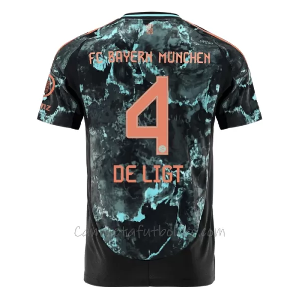 Camiseta FC Bayern Múnich Matthijs de Ligt 4 Niños 2ª Equipación 24/25