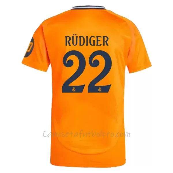 Camiseta Real Madrid Antonio Rüdiger 22 Hombre 2ª Equipación 24/25