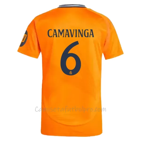 Camiseta Real Madrid Eduardo Camavinga 6 Hombre 2ª Equipación 24/25