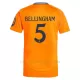 Camiseta Real Madrid Jude Bellingham 5 Hombre 2ª Equipación 24/25