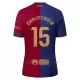 Camiseta FC Barcelona Christensen 15 Hombre 1ª Equipación 24/25