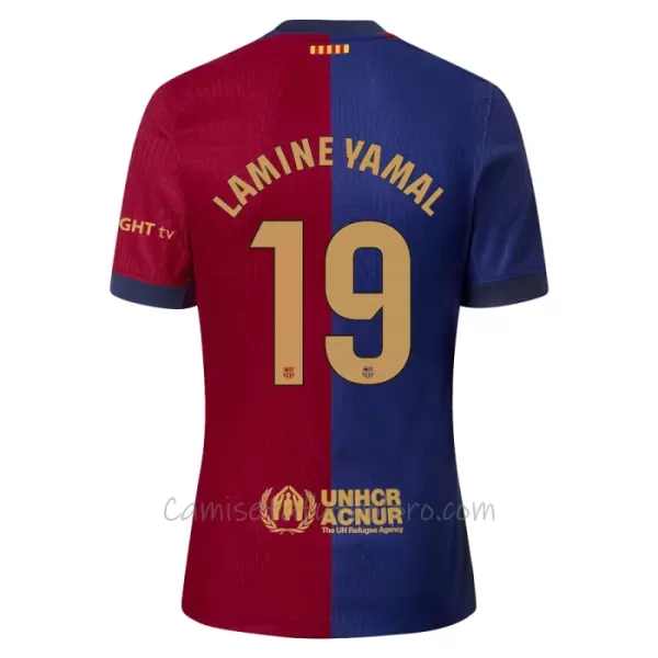 Camiseta FC Barcelona Lamine Yamal 19 Hombre 1ª Equipación 24/25