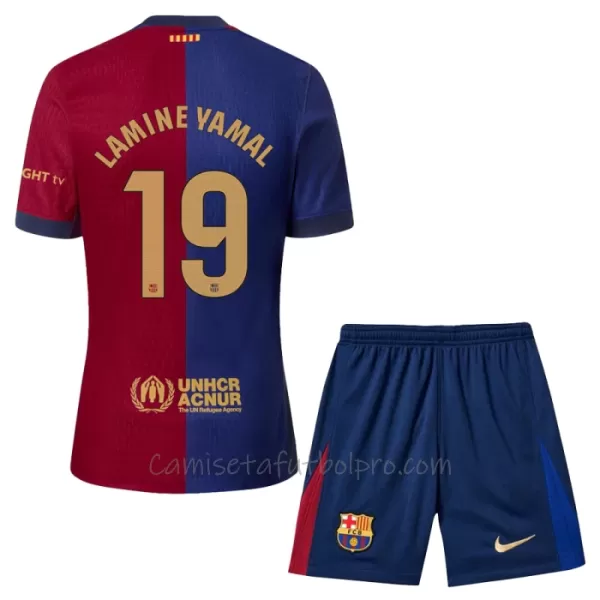 Camiseta FC Barcelona Lamine Yamal 19 Niños 1ª Equipación 24/25