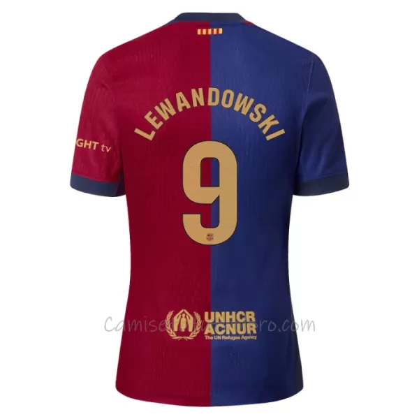 Camiseta FC Barcelona Robert Lewandowski 9 Hombre 1ª Equipación 24/25