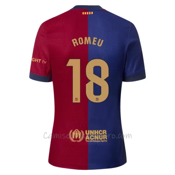 Camiseta FC Barcelona Romeu 18 Hombre 1ª Equipación 24/25