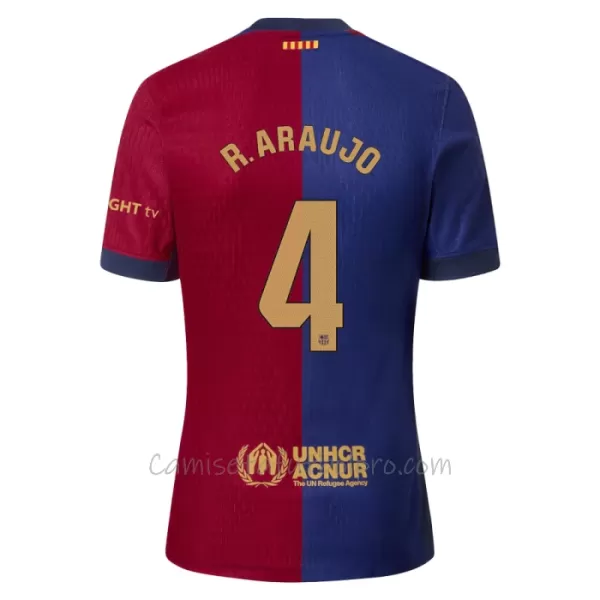 Camiseta FC Barcelona Ronald Araujo 4 Niños 1ª Equipación 24/25