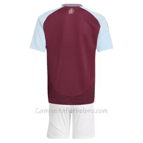 Camiseta Aston Villa Niños 1ª Equipación 24/25