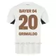 Camiseta Bayer 04 Leverkusen Alejandro Grimaldo 20 Hombre 2ª Equipación 24/25