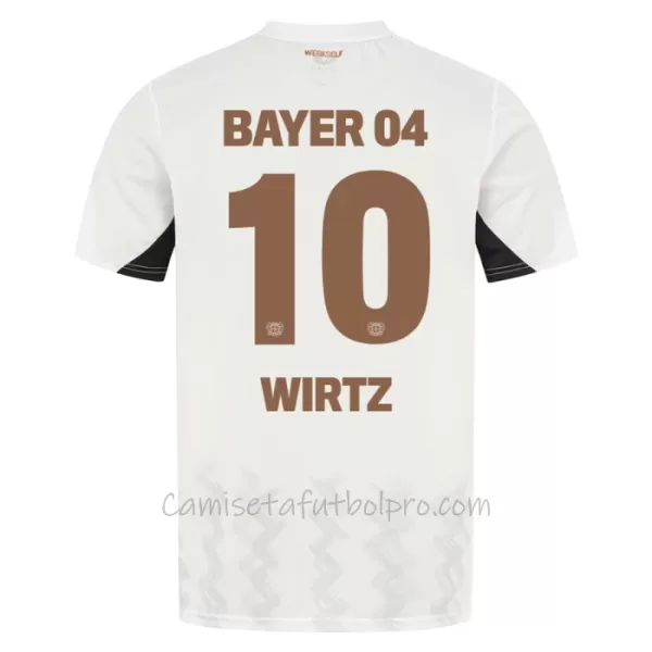 Camiseta Bayer 04 Leverkusen Florian Wirtz 10 Hombre 2ª Equipación 24/25