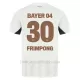 Camiseta Bayer 04 Leverkusen Jeremie Frimpong 30 Hombre 2ª Equipación 24/25