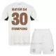 Camiseta Bayer 04 Leverkusen Jeremie Frimpong 30 Niños 2ª Equipación 24/25