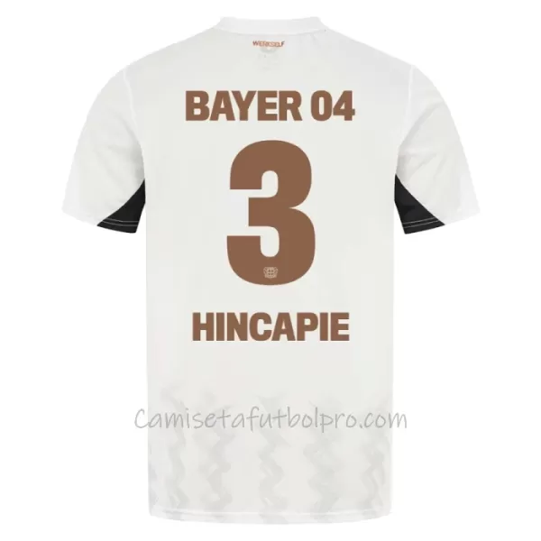 Camiseta Bayer 04 Leverkusen Piero Hincapie 3 Hombre 2ª Equipación 24/25