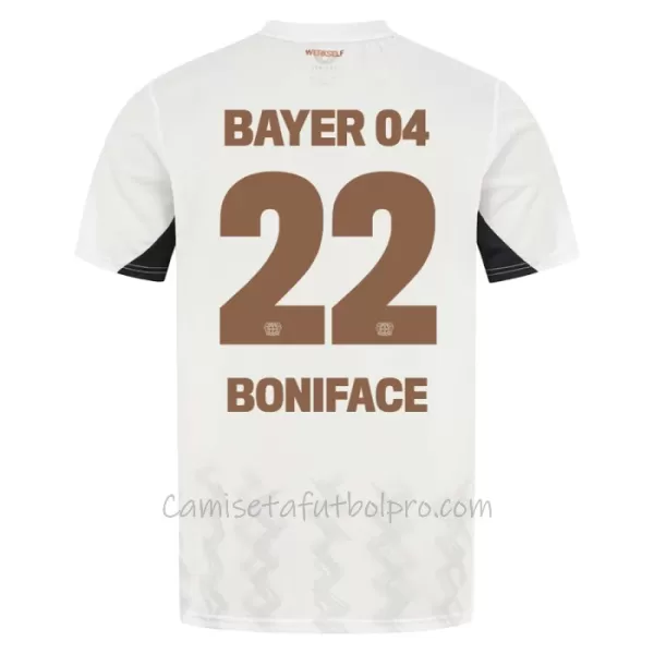 Camiseta Bayer 04 Leverkusen Victor Boniface 22 Hombre 2ª Equipación 24/25