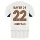 Camiseta Bayer 04 Leverkusen Victor Boniface 22 Hombre 2ª Equipación 24/25