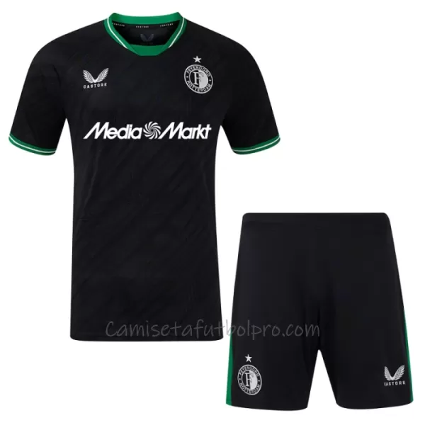 Camiseta Feyenoord Rotterdam Niños 2ª Equipación 24/25