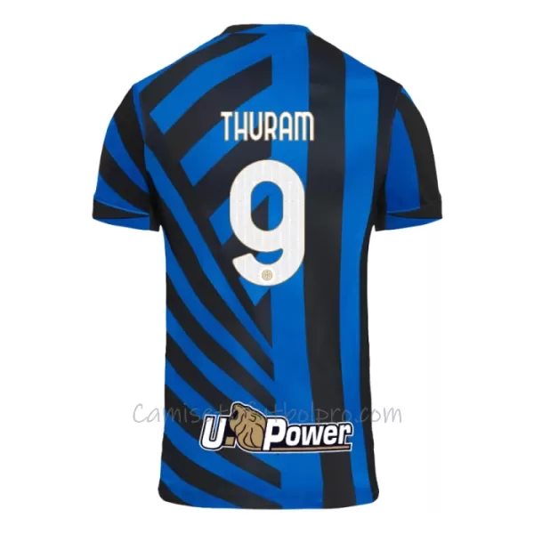 Camiseta Inter de Milán Thuram 9 Hombre 1ª Equipación 24/25