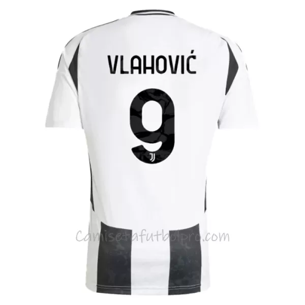 Camiseta Juventus Dušan Vlahovic 9 Niños 1ª Equipación 24/25